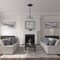 Ekena Millwork Raynor Ceiling Medallion (Fits Canopies up to 6"), Hand-Painted Midnight Dream, 20 5/8"OD x 1 3/8"P CM20BEMDF - alternate 6